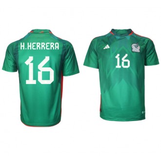 Mexiko Hector Herrera #16 Hemmakläder VM 2022 Kortärmad